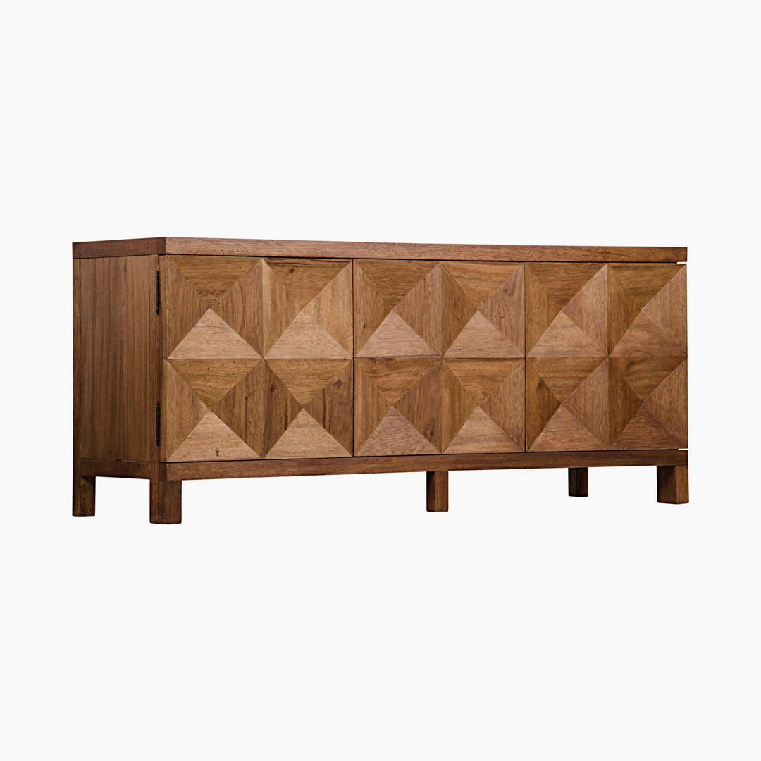 Aubree 3 Door Sideboard, Dark Walnut