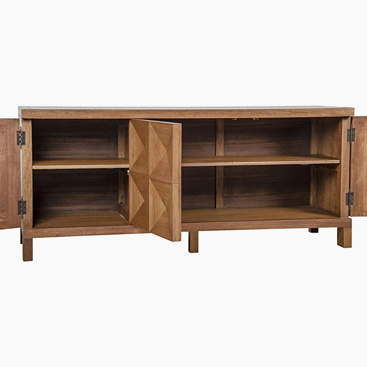 Aubree 3 Door Sideboard, Dark Walnut