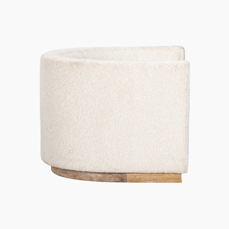 Dolin Lounge - Pearl White Boucle