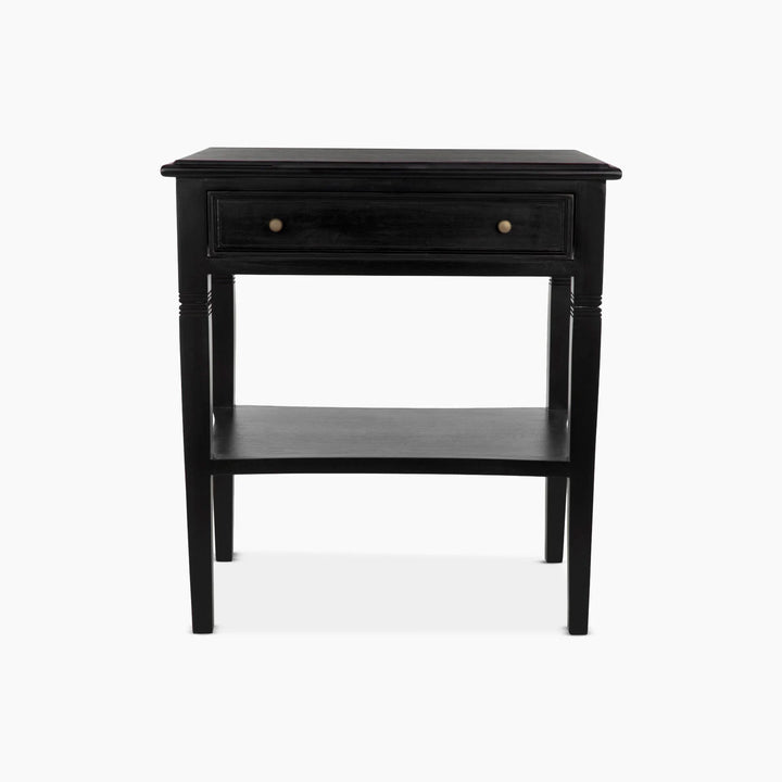 Journee 1-Drawer Side Table - Hand Rubbed Black