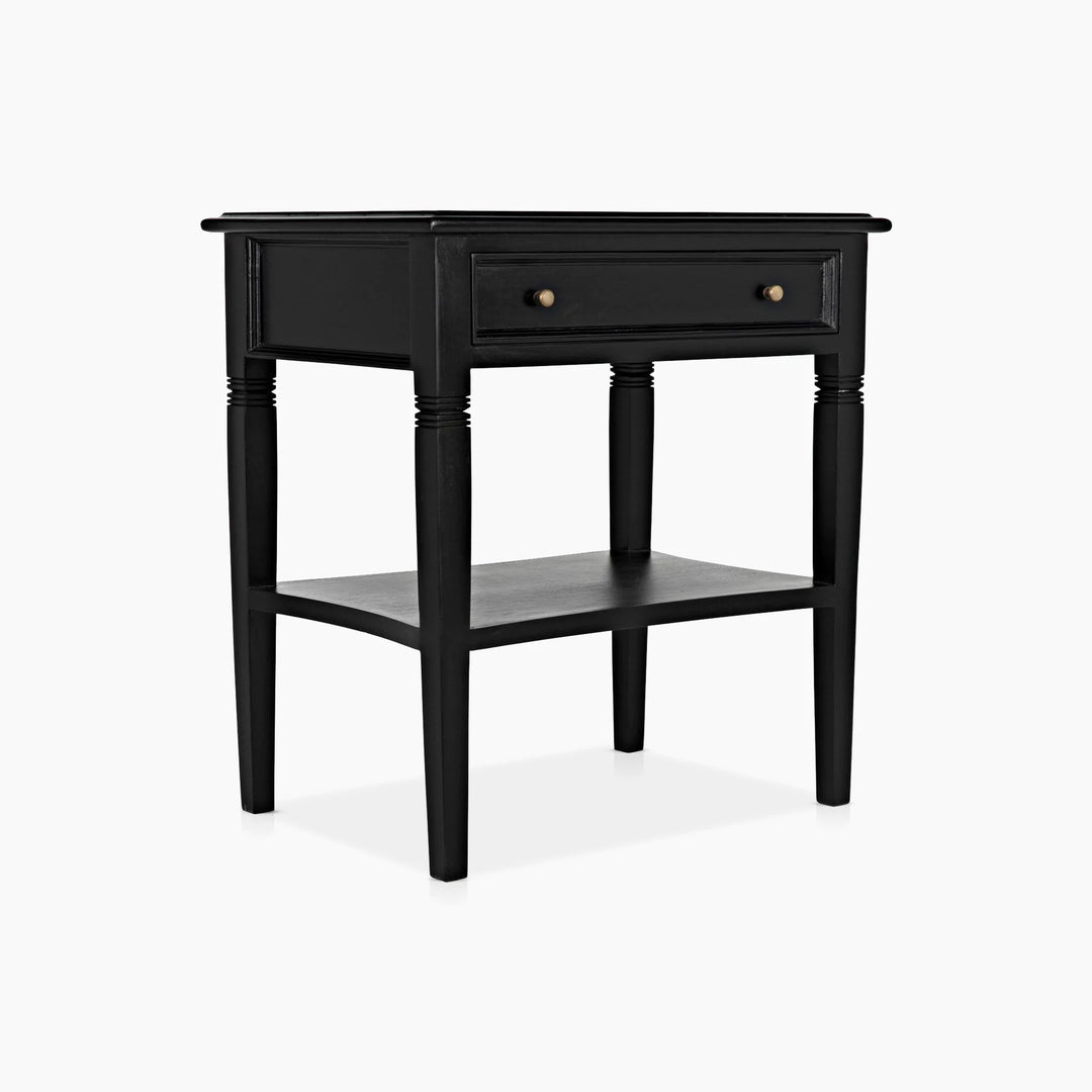 Journee 1-Drawer Side Table - Hand Rubbed Black