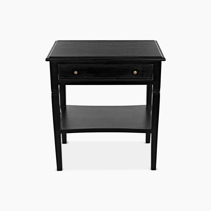 Journee 1-Drawer Side Table - Hand Rubbed Black