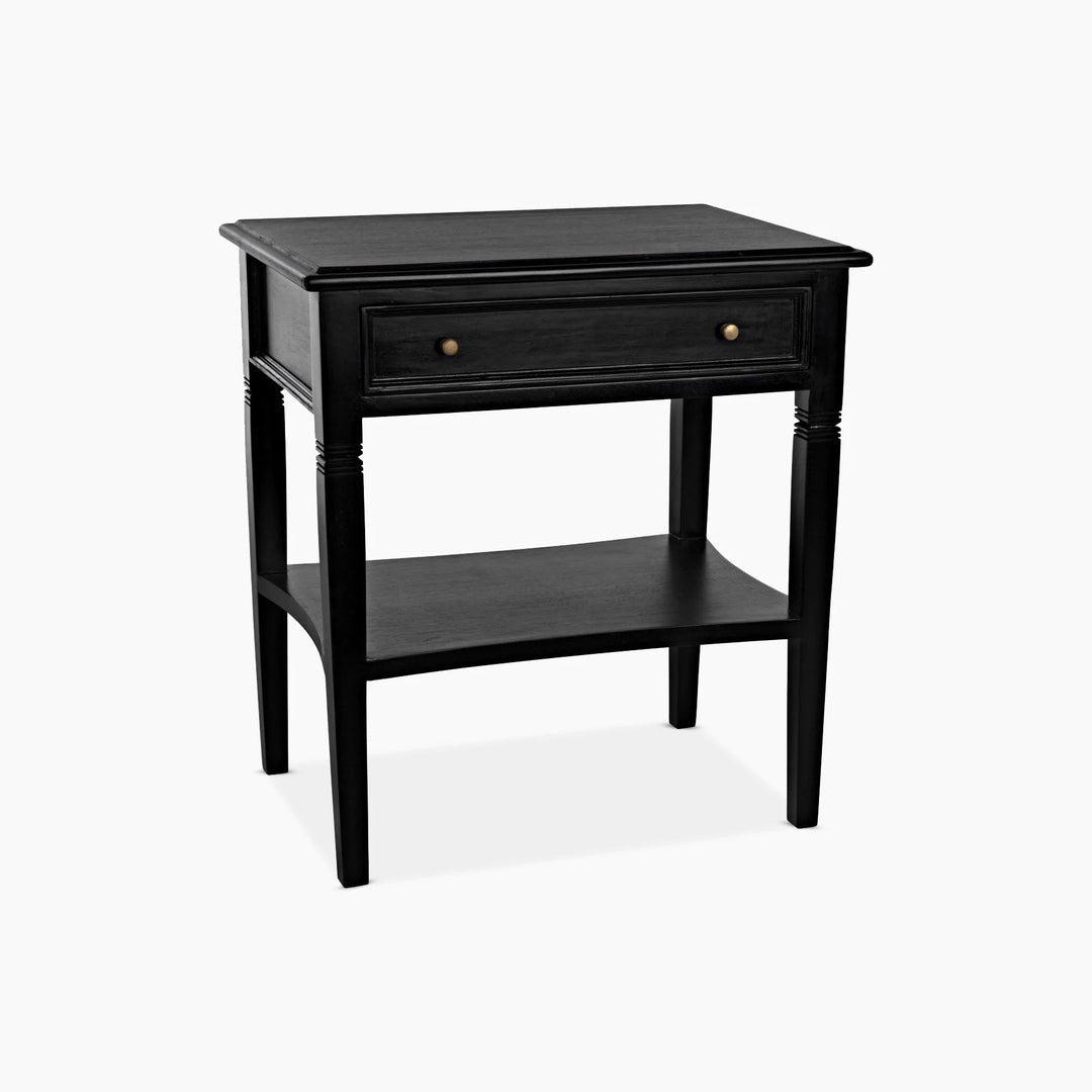 Journee 1-Drawer Side Table - Hand Rubbed Black