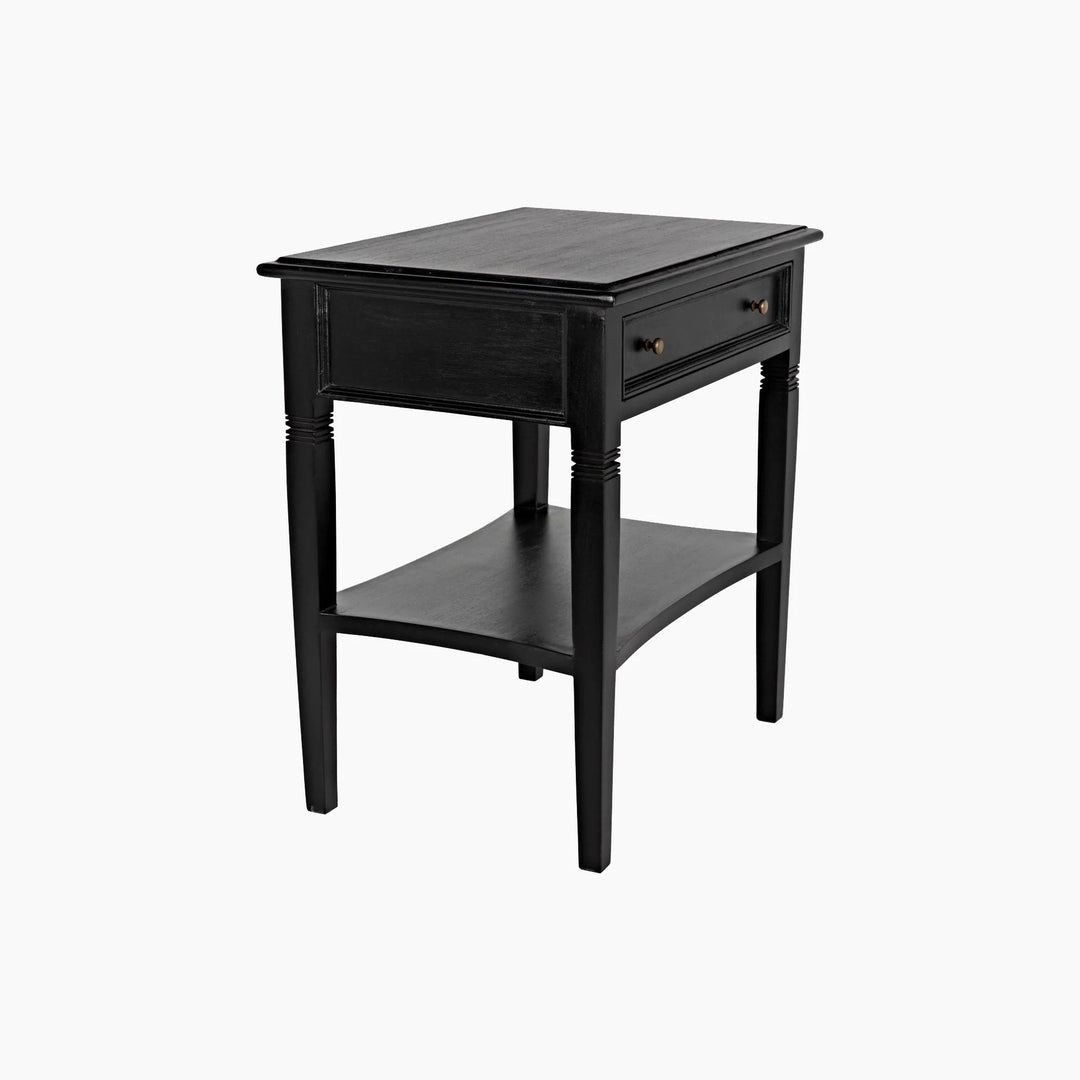 Journee 1-Drawer Side Table - Hand Rubbed Black