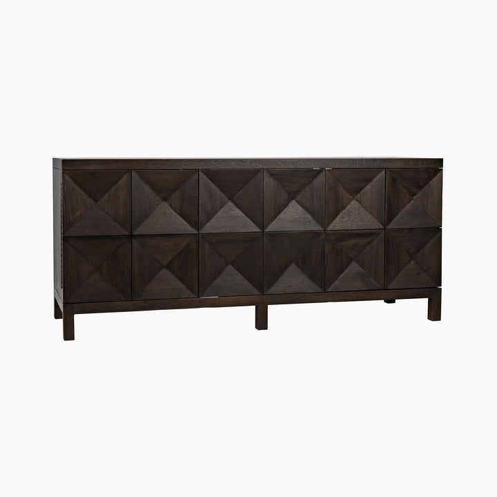 Aubree 3 Door Sideboard, Ebony Walnut