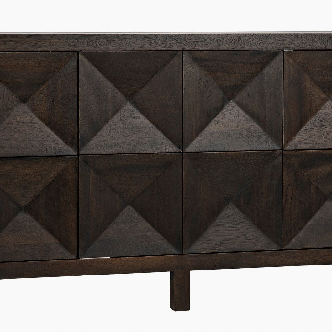 Aubree 3 Door Sideboard, Ebony Walnut