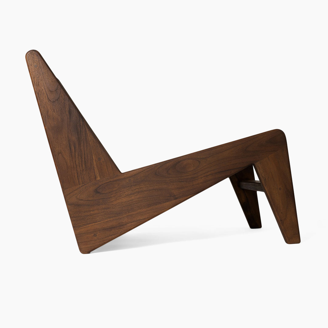 Jeanneret Kangaroo Lounge Chair - Natural Teak - Open Box