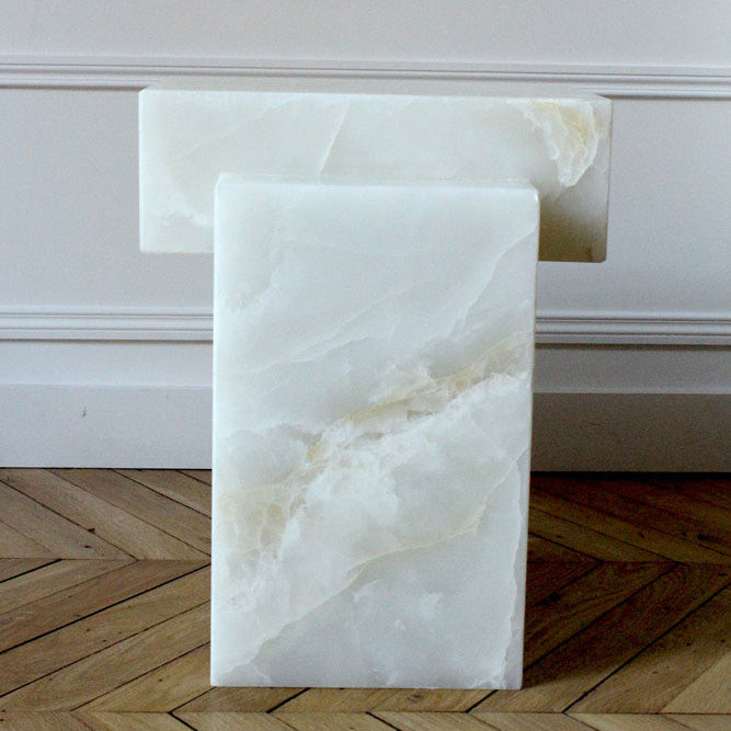 Gaia White Onyx Table