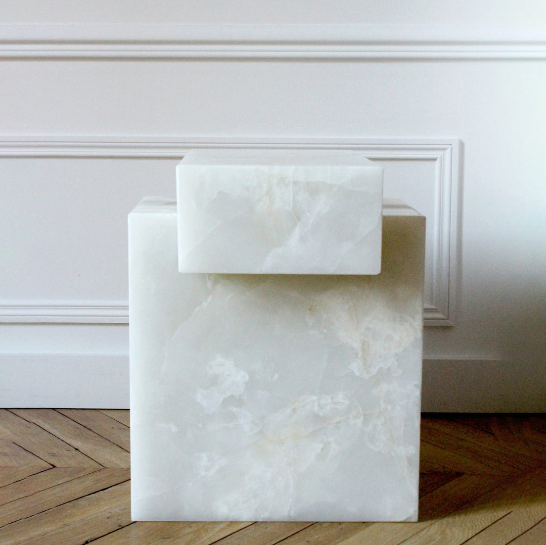 Gaia White Onyx Table