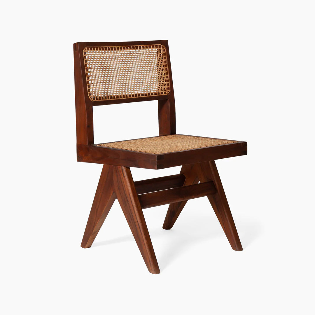 Jeanneret Armless Dining Chair - Black Teak - Floor Model - Grade A