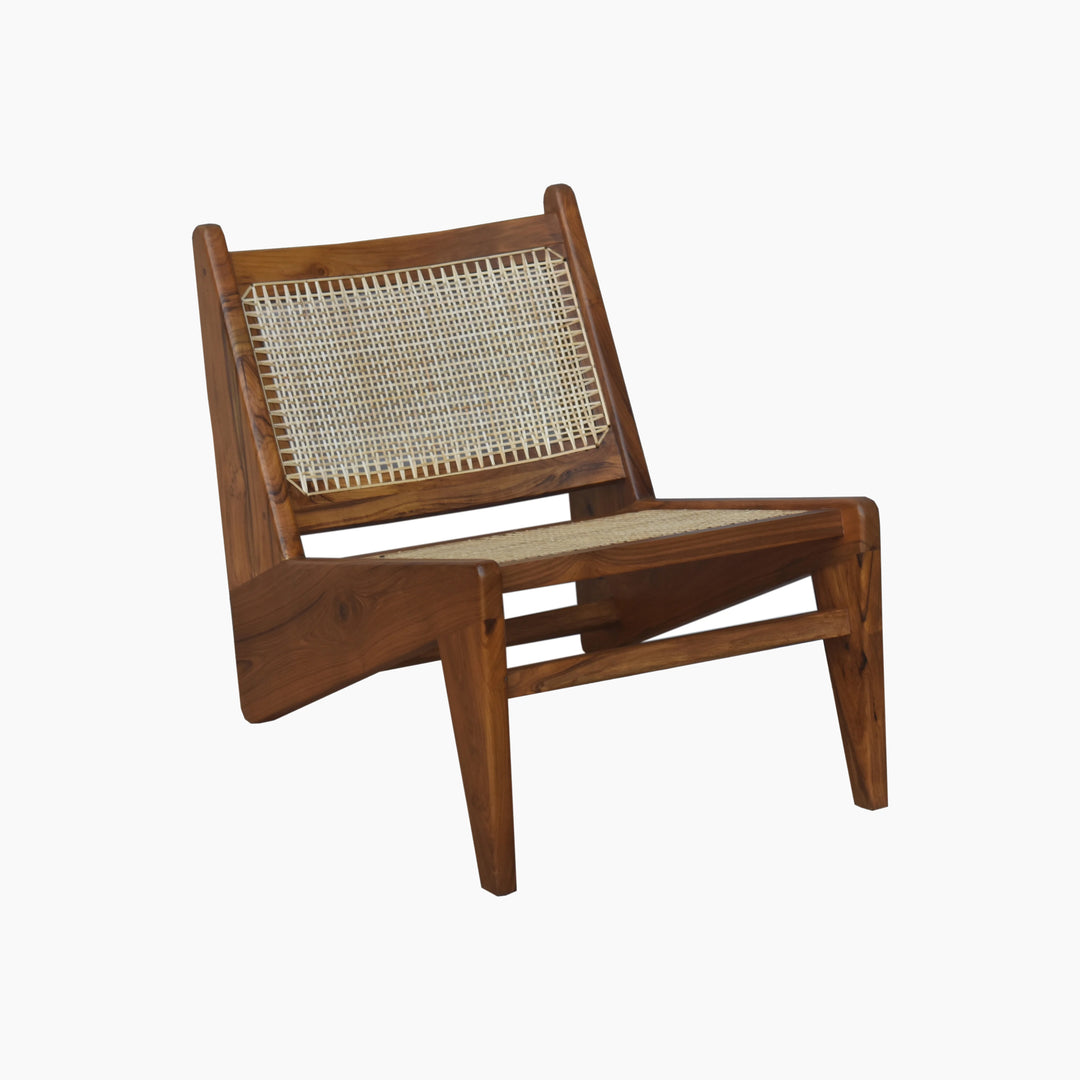 Jeanneret Kangaroo Lounge Chair - Black Teak - Floor Model - Grade A