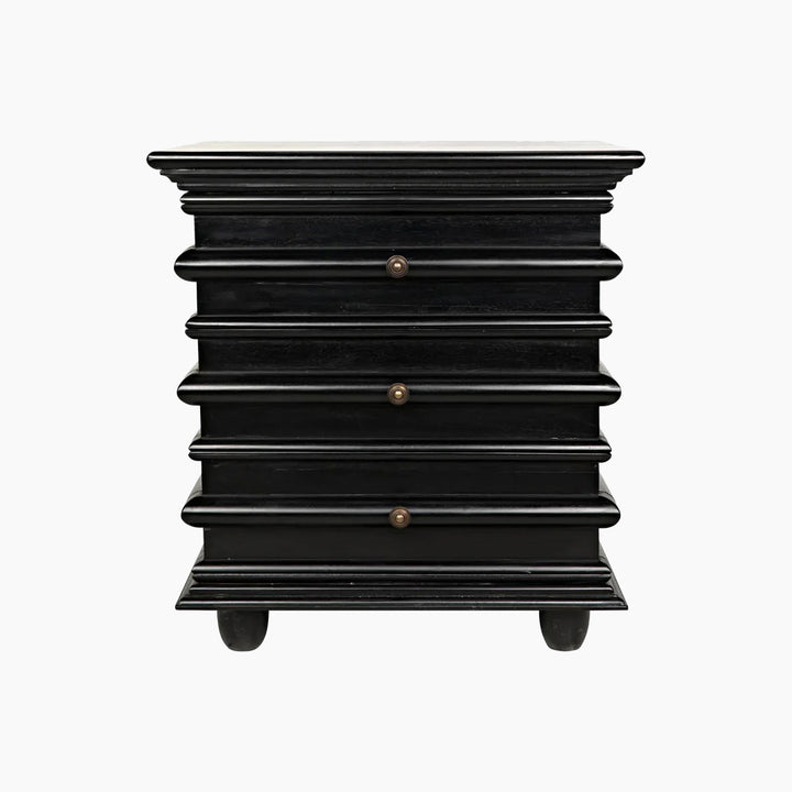 Kiara Side Table, Hand Rubbed Black