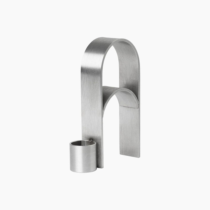 Kristina Dam Studio Arch Candleholder Vol. 3, Stainless Steel