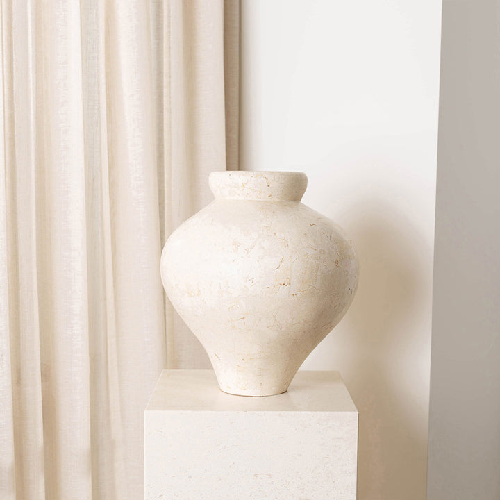 Laguna Vase, Smokey White