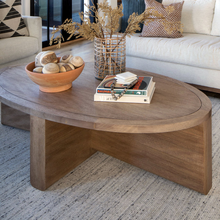 Layla Coffee Table, Washed Walnut