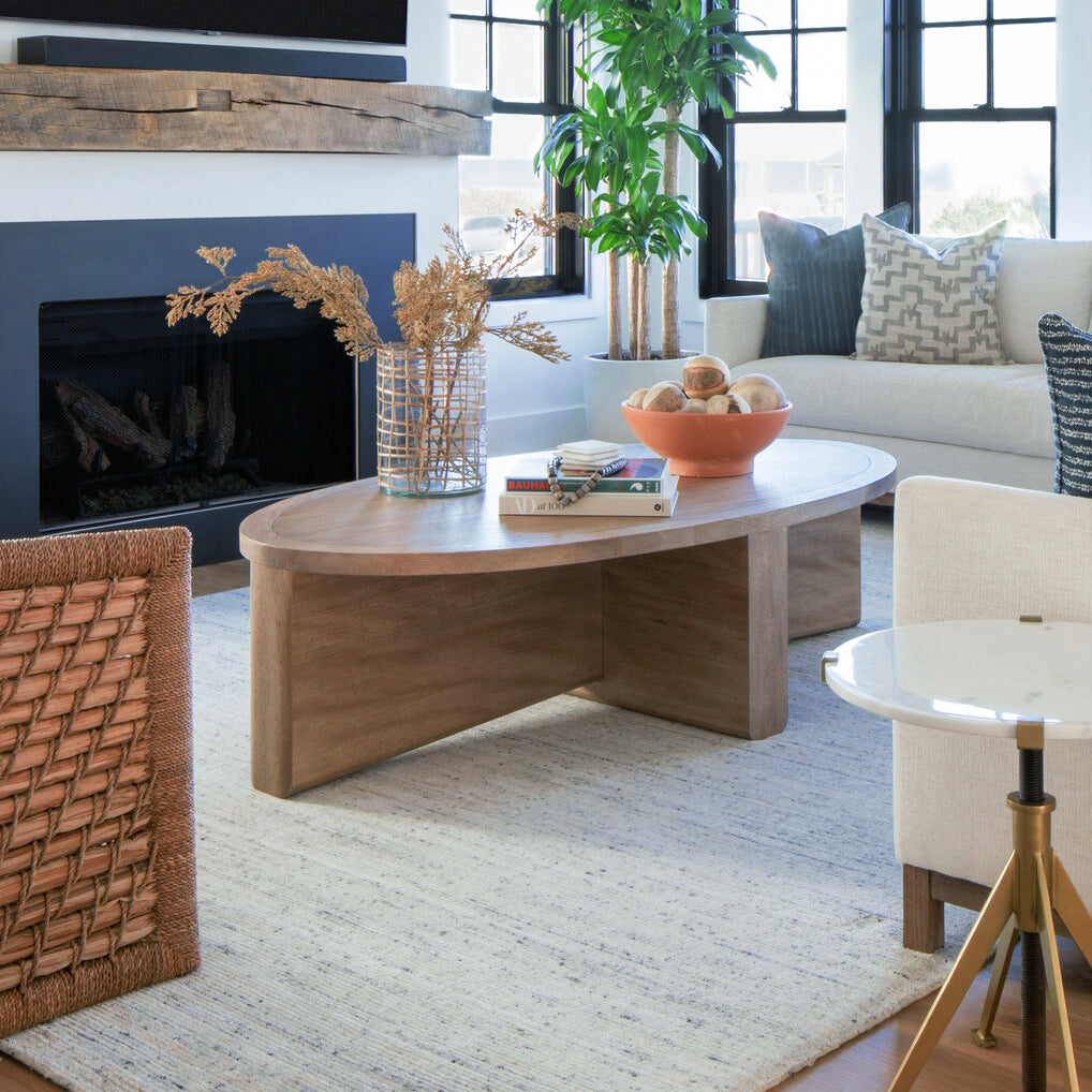 Layla Coffee Table, Washed Walnut