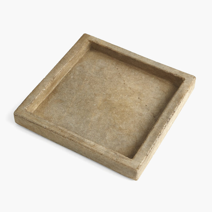 MARBLE TRAY-ANTIQUED WHITE freeshipping - Forom