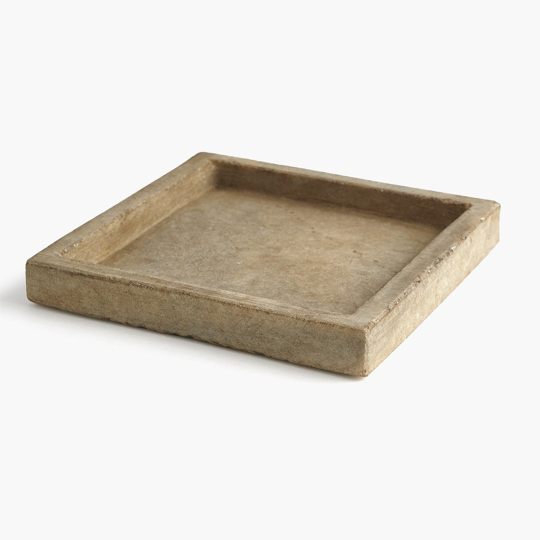 MARBLE TRAY-ANTIQUED WHITE freeshipping - Forom