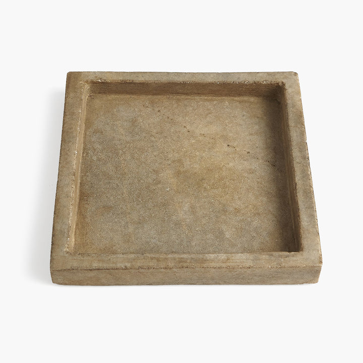 MARBLE TRAY-ANTIQUED WHITE freeshipping - Forom