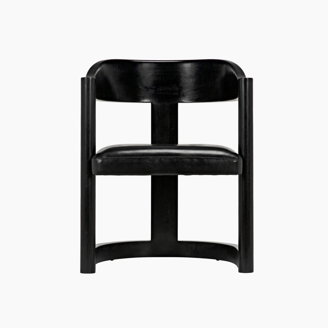 Malia Chair, Charcoal Black