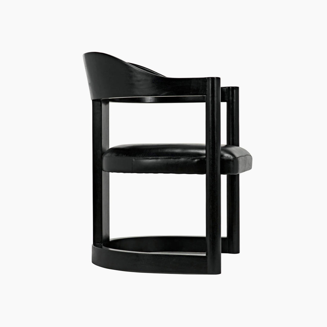 Malia Chair, Charcoal Black