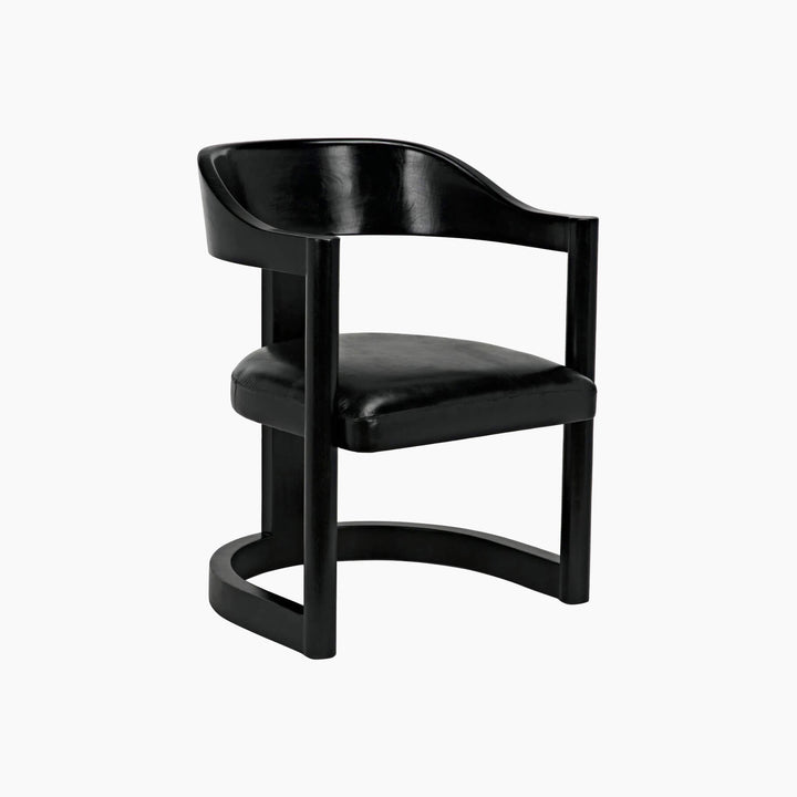 Malia Chair, Charcoal Black