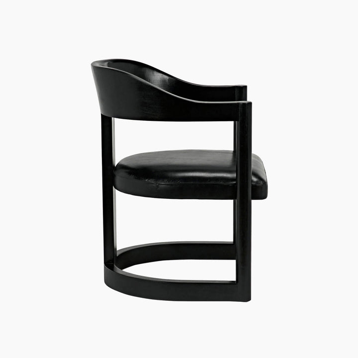 Malia Chair, Charcoal Black