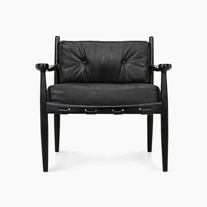 Myla Lounge Chair, Charcoal Black