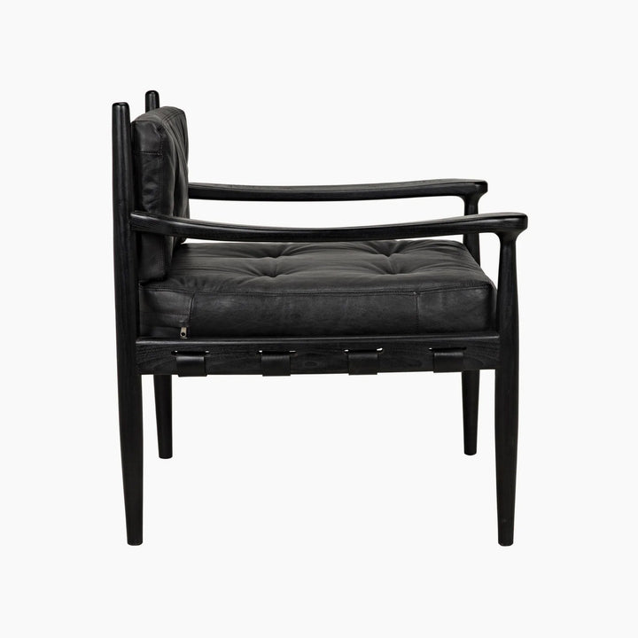 Myla Lounge Chair, Charcoal Black