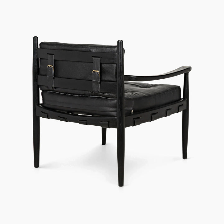 Myla Lounge Chair, Charcoal Black