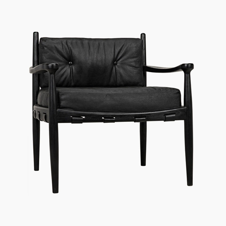 Myla Lounge Chair, Charcoal Black