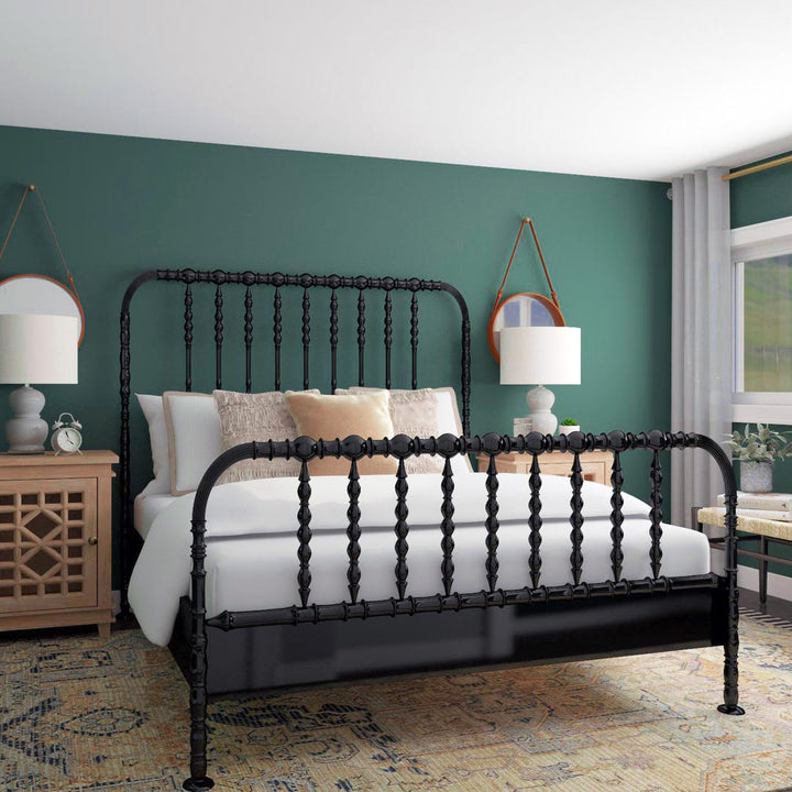 Amelia Bed, Hand Rubbed Black