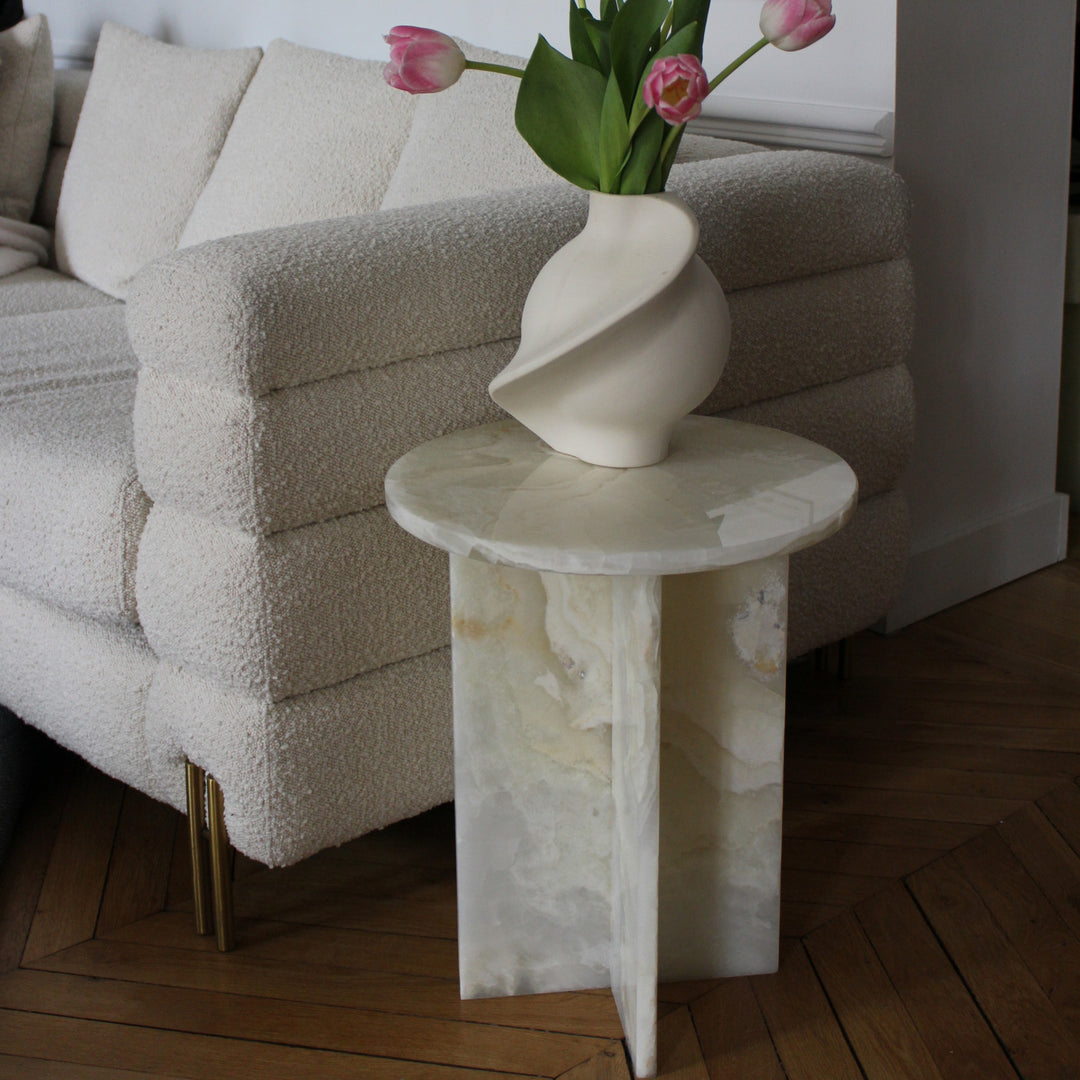 Rosie White Onyx Table