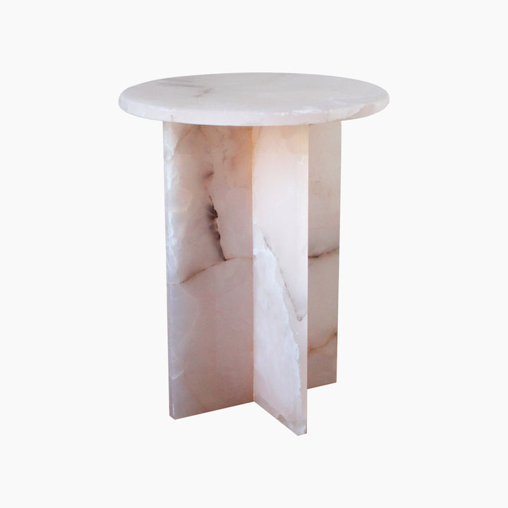 Rosie Pink Onyx Table