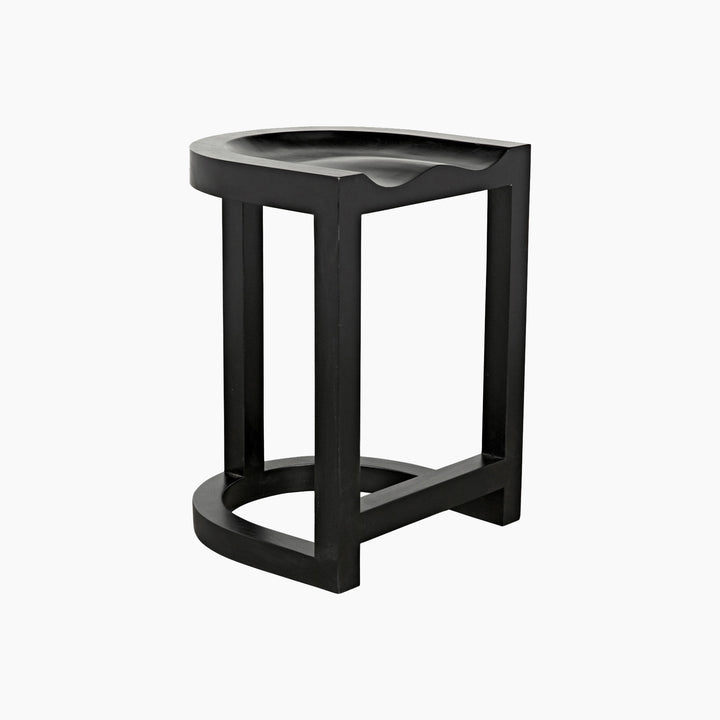 Juliette Counter Stool, Hand Rubbed Black