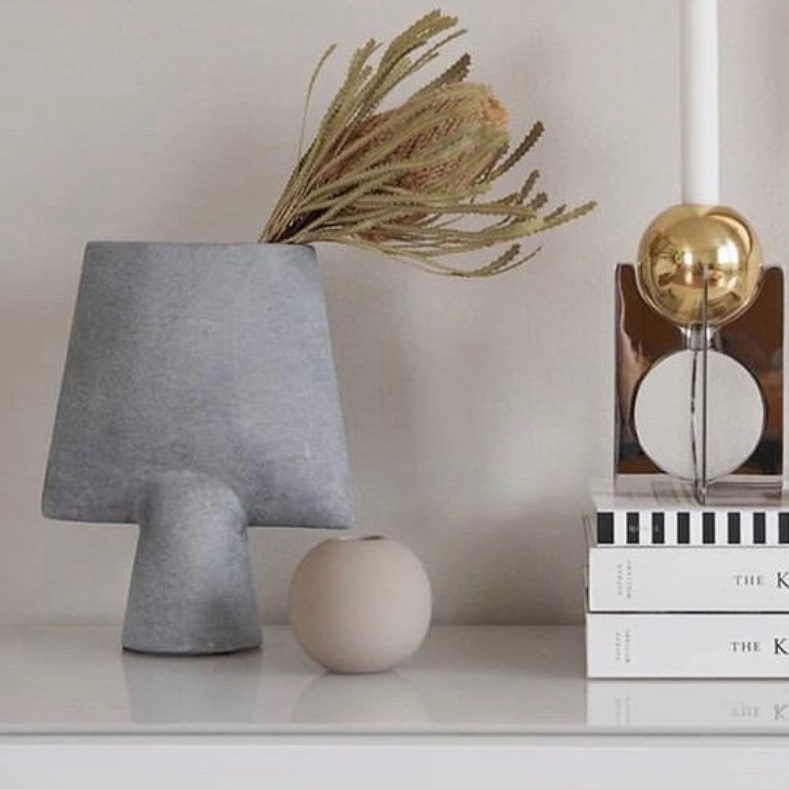 Sphere Vase Square, Mini - Light Grey freeshipping - Forom