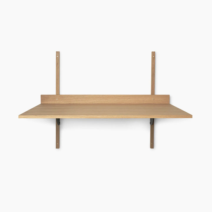 Sector Desk - Oak - Black/Brass