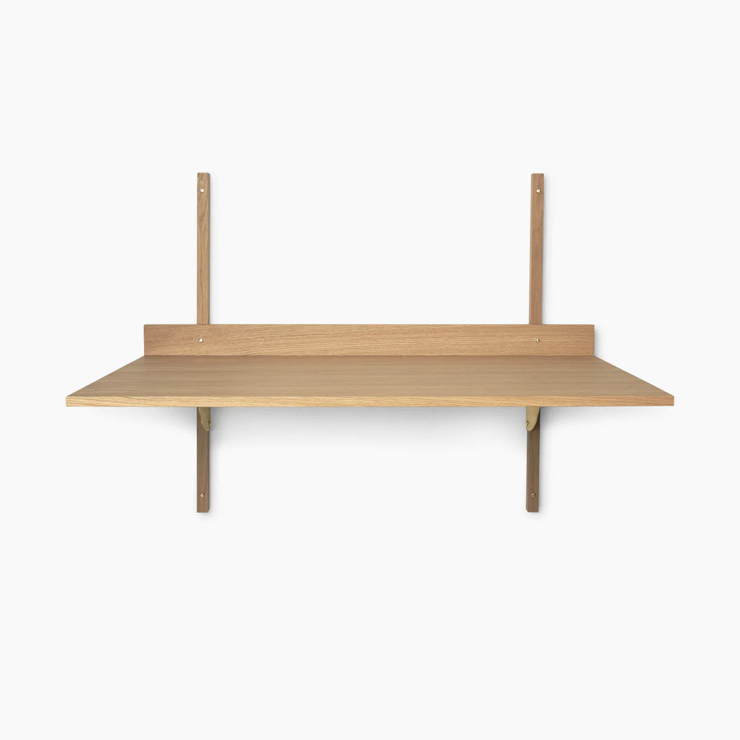 Sector Desk - Oak/Brass