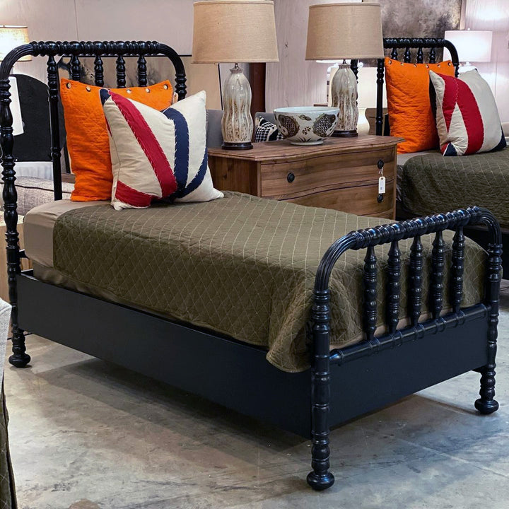 Amelia Bed, Hand Rubbed Black