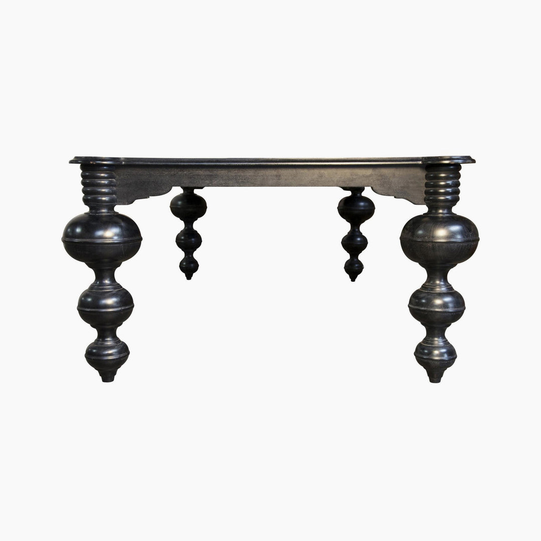 Valentina Dining Table, Hand Rubbed Black