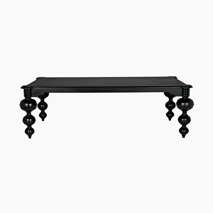 Valentina Dining Table, Hand Rubbed Black