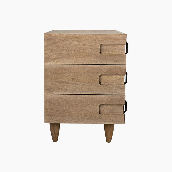 Eva 32" Side Table, Washed Walnut