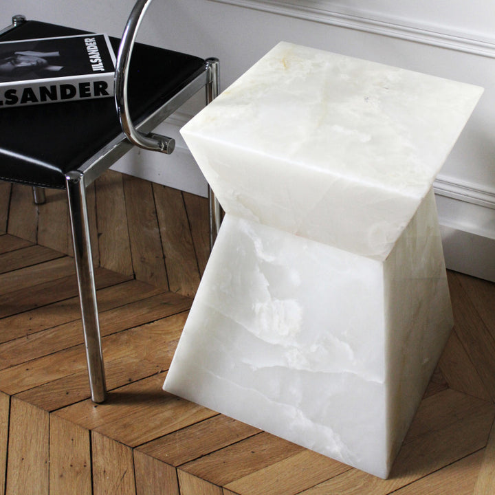 Aria White Onyx Table