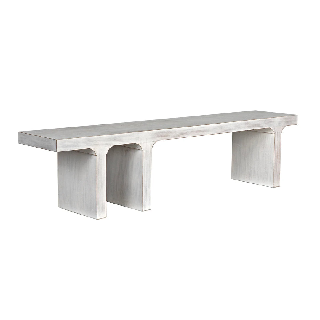 Kith Asymmetric Bench, White Wash