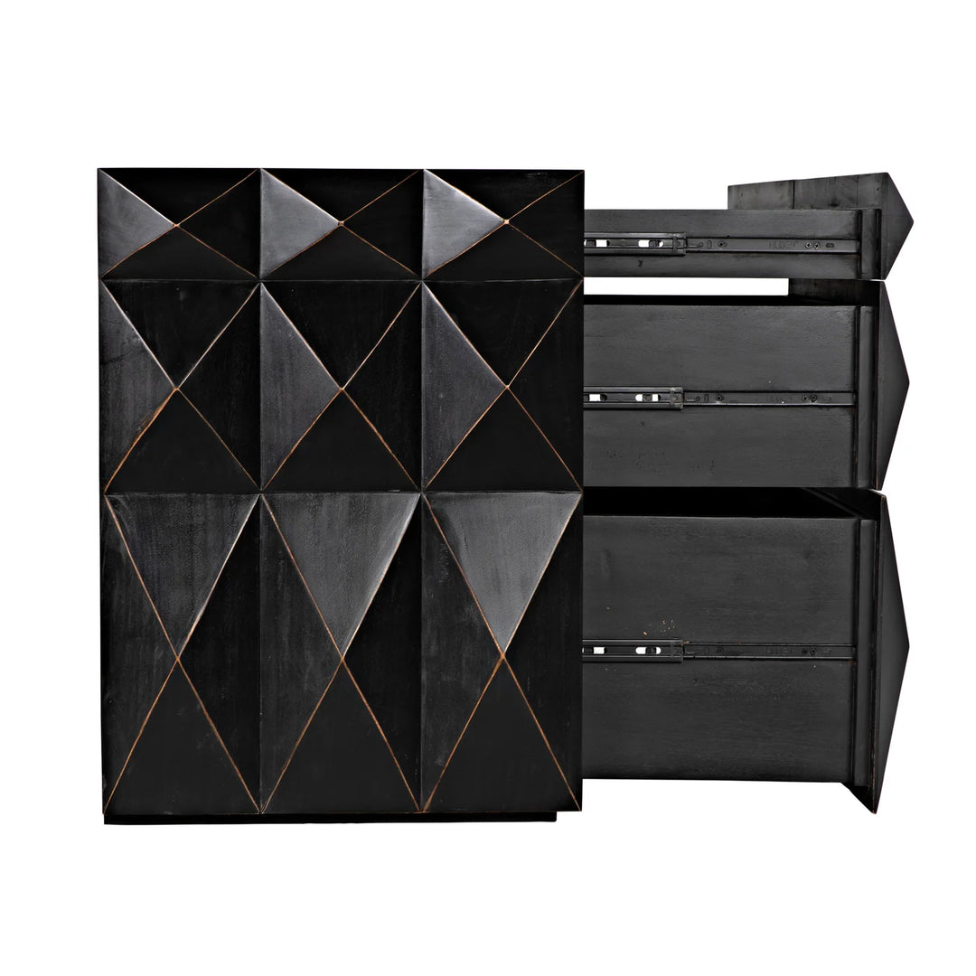 Allegra Dresser, Hand Rubbed Black